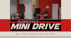 Desktop Screenshot of fahrschule-mini-drive.de